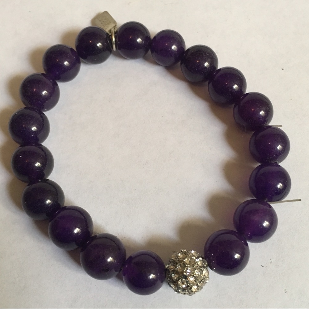 Lucky Star Jewels Amethyst Crystal Bracelet